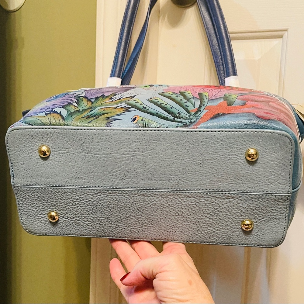 NWT!! Anna by Anuschka - TREASURES OF THE REEF TOTE BAG AND MATCHING WALLET! - Picture 11 of 16